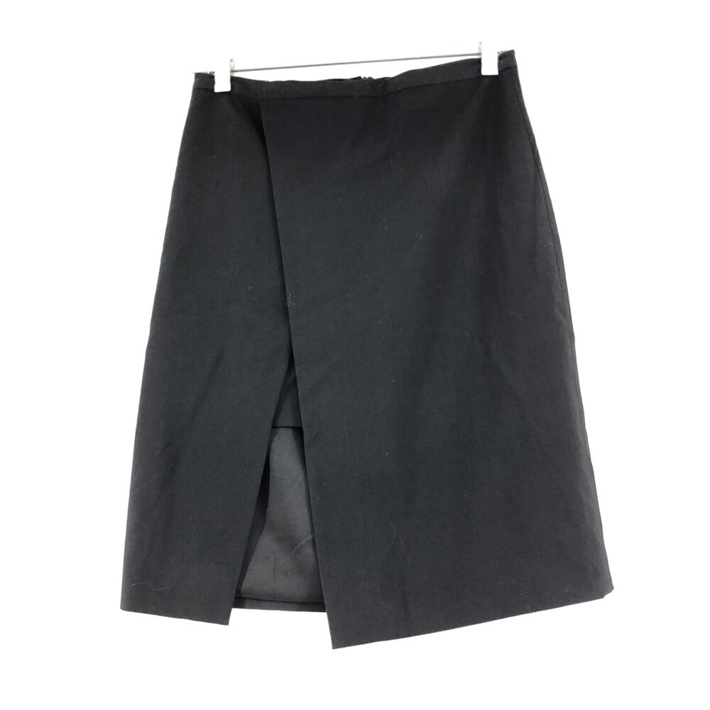 Mason Revolve Womens Size 2 Pencil Skirt Faux Wrap Front Slit Stretch USA Made